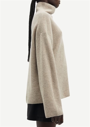 Sazlata turtleneck 15353 Khaki Mel. Samsøe 